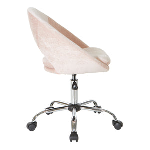OSP Home Furnishings Milo Office Chair Blush