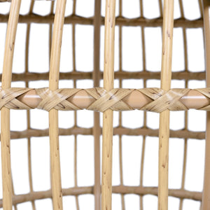English Elm Acacia Wood Round Side Table Handwoven Rope Base Outdoor Coastal Boho Accent N770P380265B
