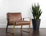 Kristoffer Lounge Chair - Vintage Caramel Leather 106408 Sunpan