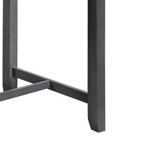 English Elm Ham Counter Height Dining Table with Usb Charging Open Shelf for Kitchen Nooks Gray B056P416890