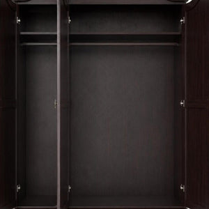 74 Inch Solid Wood Three Door Combo Dresser for Stylish Bedroom Storage and Organization