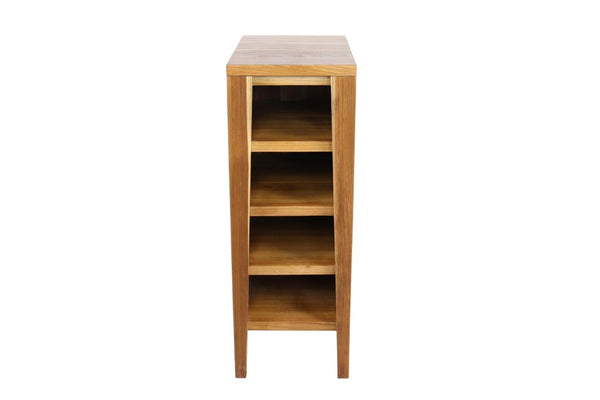 HomeRoots 12 Inch Solid Wood Freestanding Bathroom Vanity in a Warm Light Brown Finish 764838