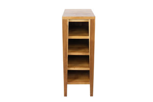 12 Inch Solid Wood Freestanding Bathroom Vanity in a Warm Light Brown Finish