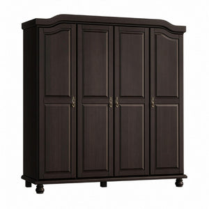74 Inch Solid Wood Four Door Combo Dresser for Spacious and Organized Bedroom Storage