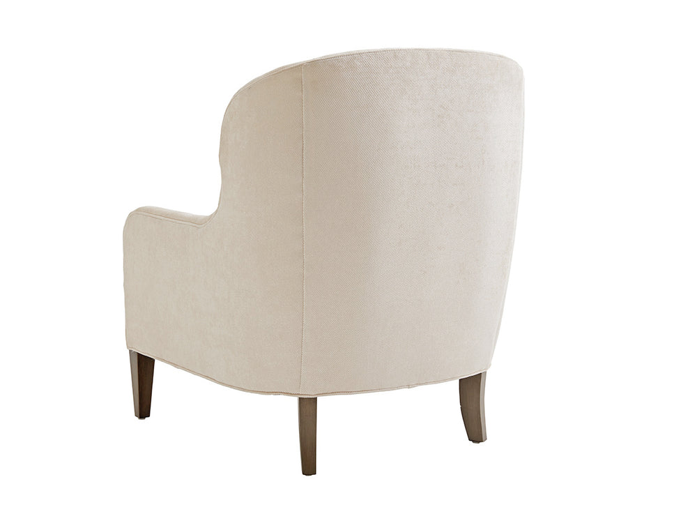Lexington Chaffery Chair - Luxurious Modern Design With Hand-glazed Platinum Finish And Elegant Accents   7648-11-40