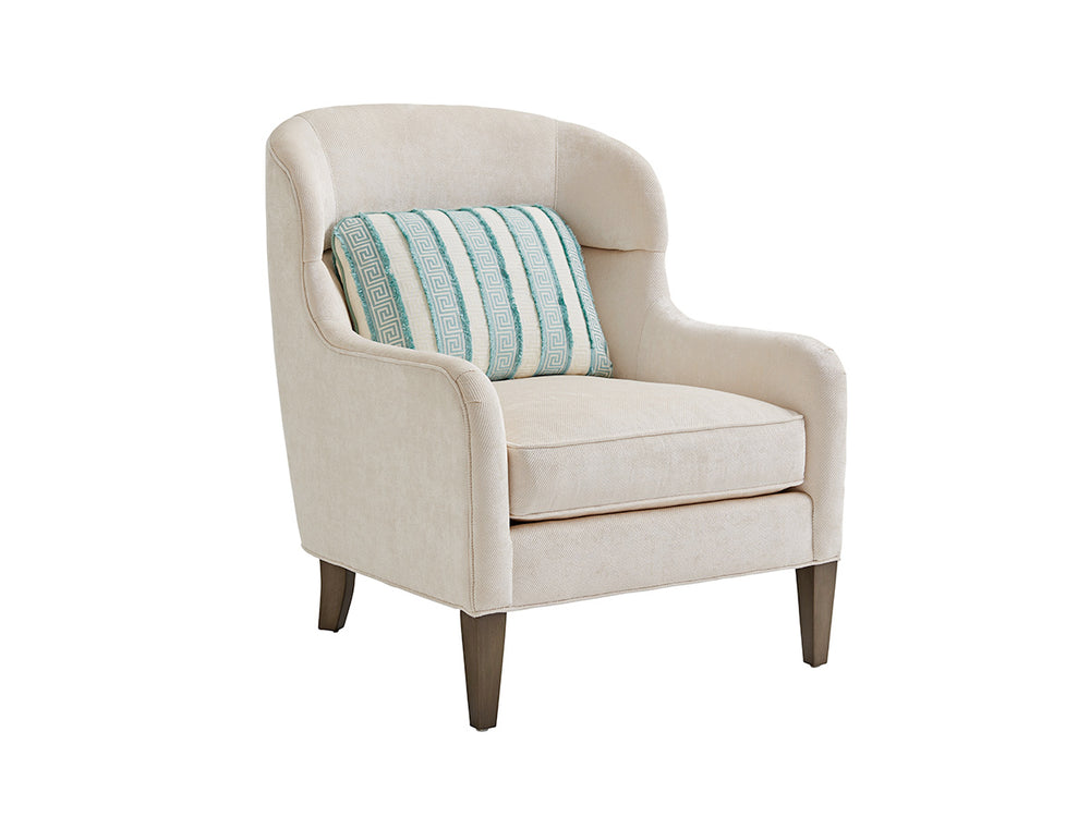 Lexington Chaffery Chair - Luxurious Modern Design With Hand-glazed Platinum Finish And Elegant Accents   7648-11-40