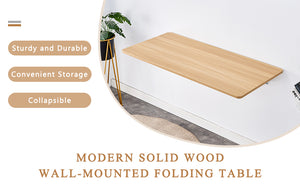 English Elm Laundry Wall Mounted Folding Table – Space-Saving Design, Perfect For Home Office, Kitchen & More! W3226P278937