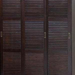 72 Inch Solid Wood Three Door Combo Dresser Armoire Wardrobe for Bedroom Storage
