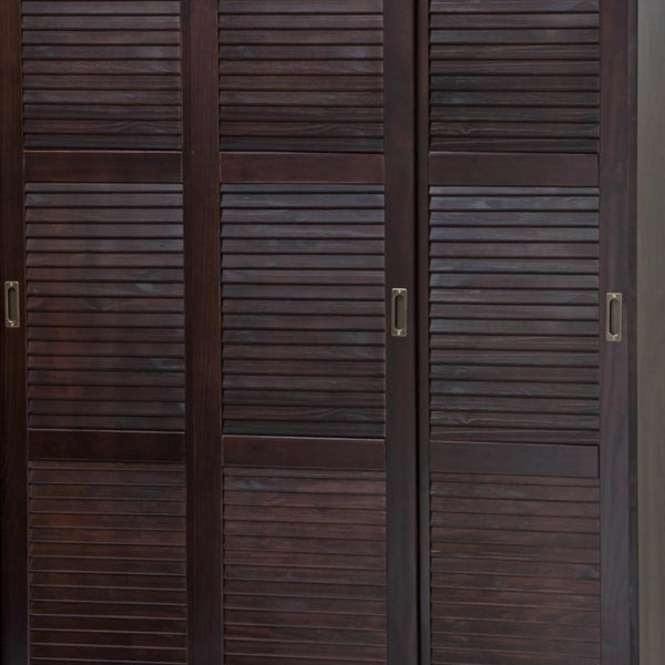 72 Inch Solid Wood Three Door Combo Dresser Armoire Wardrobe for Bedroom Storage