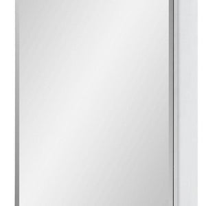 16 Inch Plastic Floating Bathroom Vanity Cabinet with Mirrored Door Wall Mounted Storage