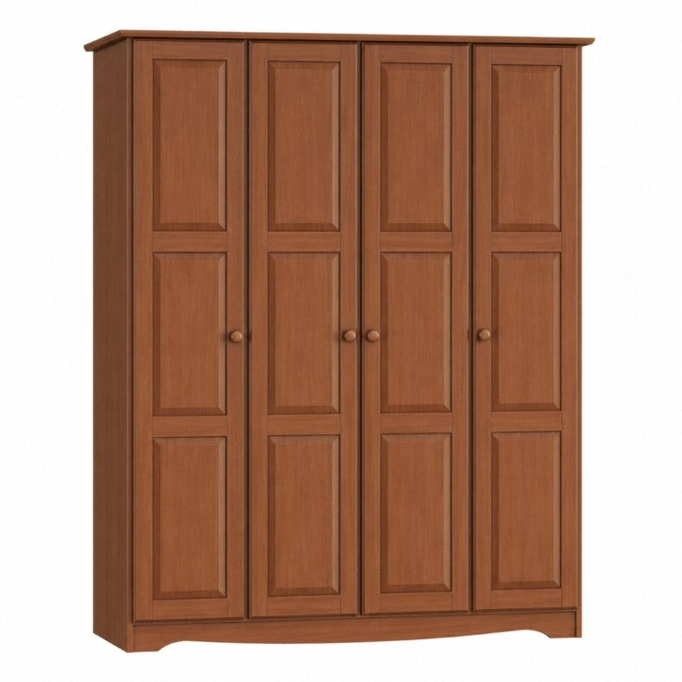 72 Inch Solid Wood Combo Dresser with Four Doors Spacious Bedroom Storage Solution