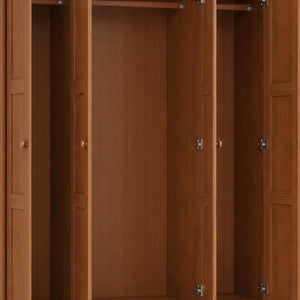 72 Inch Solid Wood Combo Dresser with Four Doors Spacious Bedroom Storage Solution