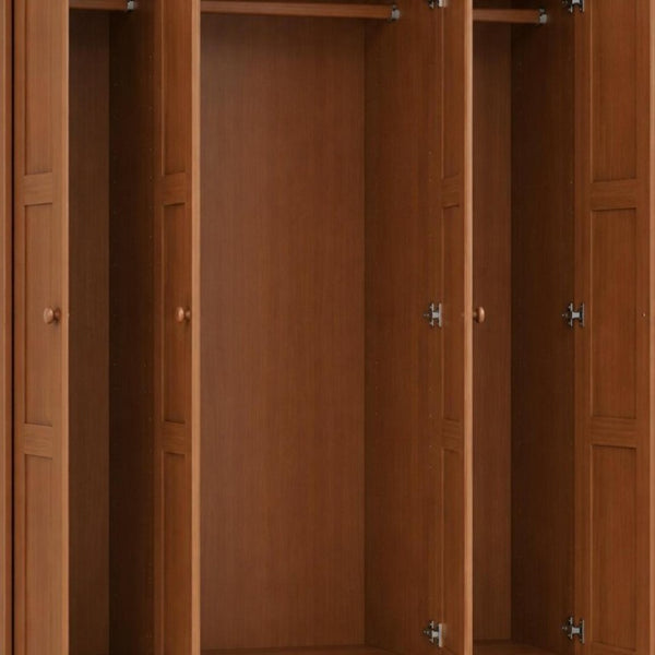 72 Inch Solid Wood Combo Dresser with Four Doors Spacious Bedroom Storage Solution