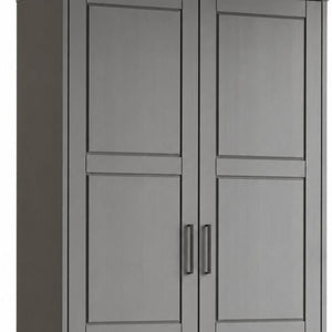 72 Inch Solid Wood Combo Dresser with Dual Doors for Elegant Spacious Bedroom Storage