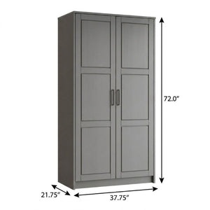 72 Inch Solid Wood Combo Dresser with Dual Doors for Elegant Spacious Bedroom Storage