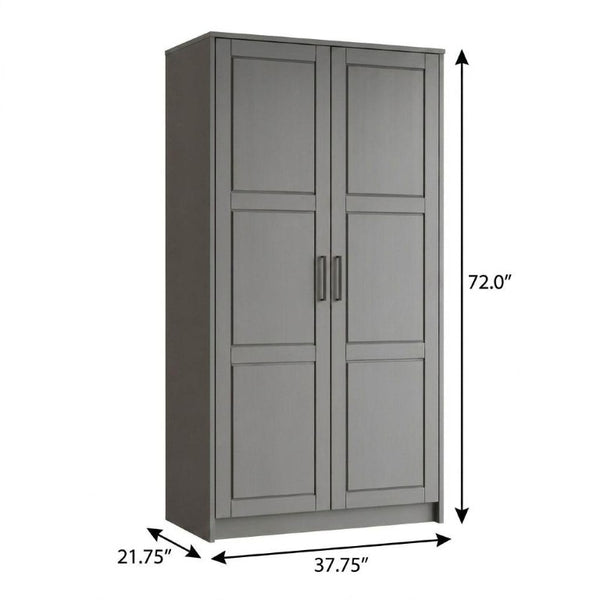 72 Inch Solid Wood Combo Dresser with Dual Doors for Elegant Spacious Bedroom Storage