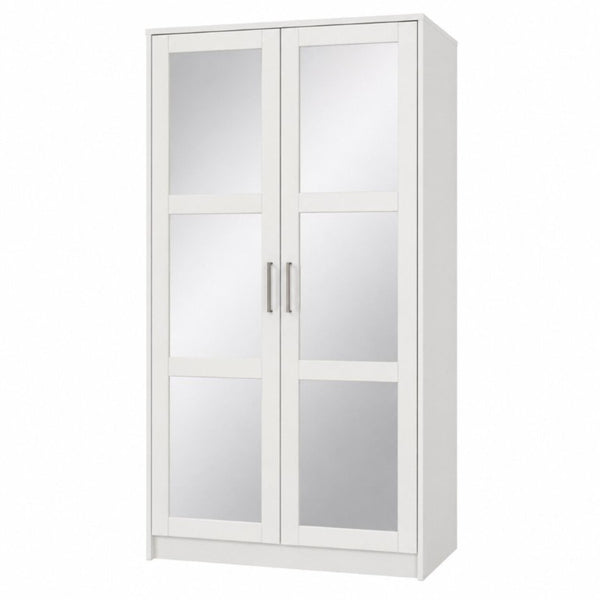 72 Inch Solid Wood Combo Dresser with Mirrored Doors and Cabinet for Elegant Bedroom Storage