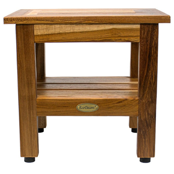 14 Inch Solid Wood Bathroom Wall Shelf Rustic Floating Storage Organizer for Small Spaces