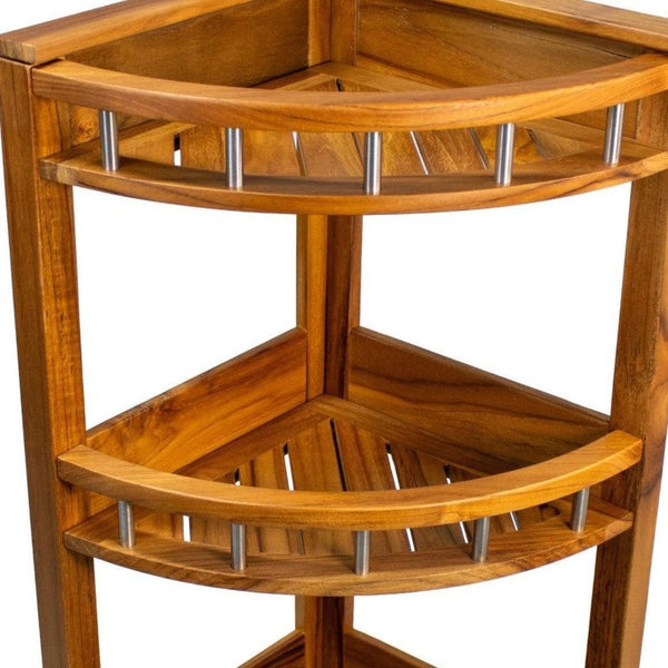I Need to Create a Common Title for Solid Wood Bathroom Shelves That: