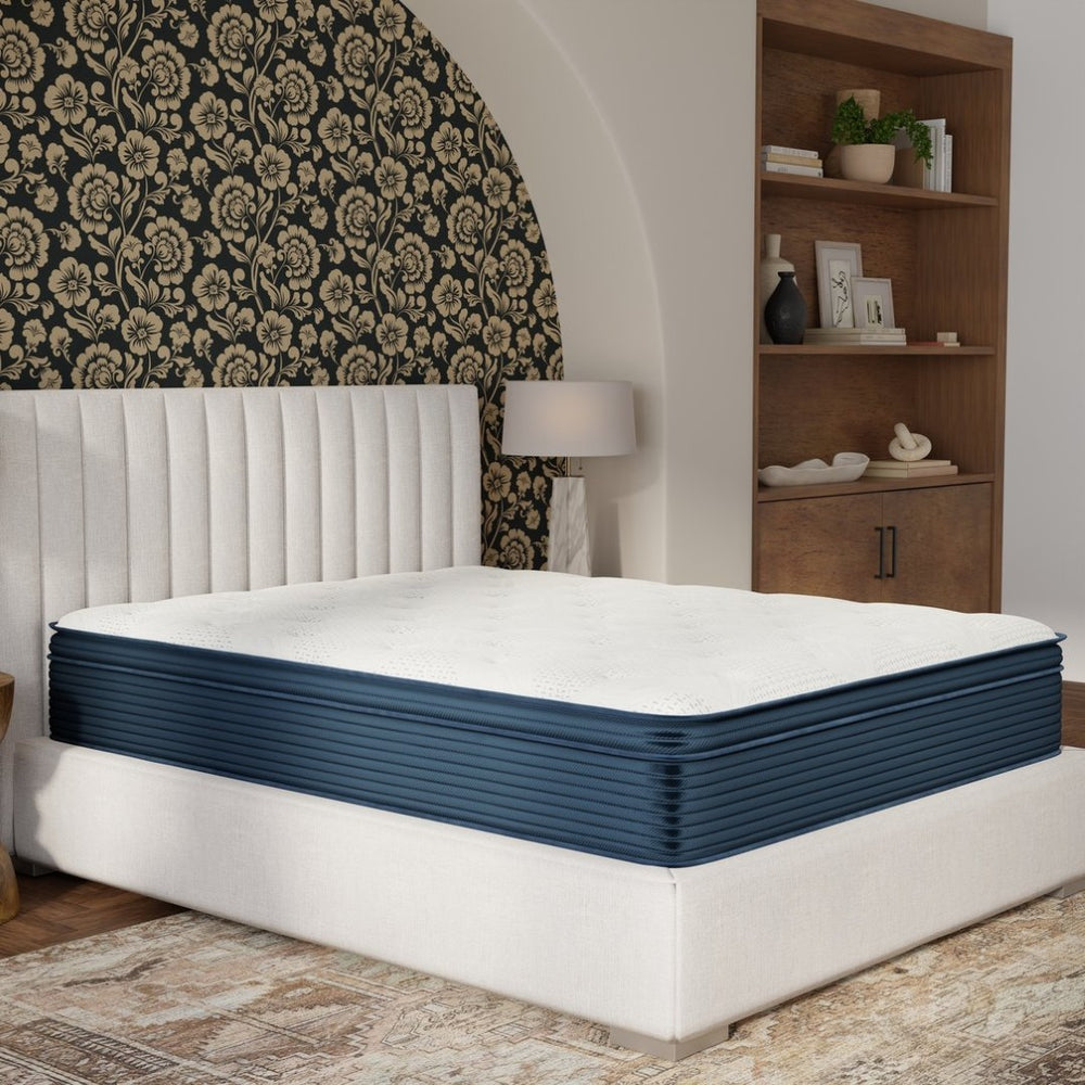 English Elm Cs Plush Hybrid Full Mattress with Cooling Surface and Pocketed Coil Support B337P375335