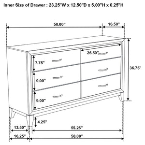English Elm Cabrillo Two-tone Grey Oak Twin Bedroom Set with Nickel Hardware and Dovetail Storage B062S01687