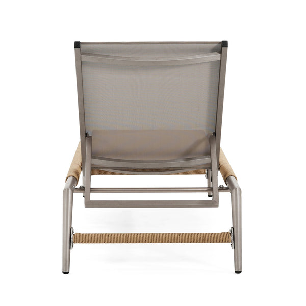 English Elm Christopher Knight Home® - Hargrove Outdoor Patio Chaise Lounge Set Of 2 - Durable Aluminum, Ergonomic Mesh, Stylish Design N775P232991S