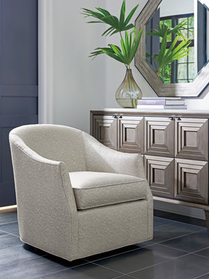 Lexington Domaine Hall Chest - Elegant Silver Gray & Polished Marble Storage With Adjustable Shelves & Style Platinum  732-972