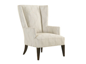 Lexington Brockton Wing Chair - Classic Contemporary Elegance With Rich Walnut Veneers And Modern Luxe Touches   7658-11-40