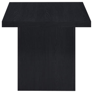 English Elm Caroline Matte Black 3 Piece Coffee and End Table Set for Modern Living Rooms B062S01597