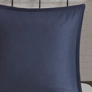 English Elm 7 Seersucker Comforter Set with Floral Print, Euro Shams, Decorative Pillow & Throw Blanket, Full/Queen Blue 16.93 L x 13.39 W x 8.66 H B03597122