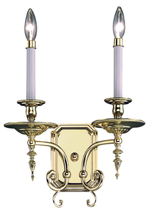 Framburg 2-light Kensington Sconce - Elegant Georgian Style Lighting Fixture Crafted In The Usa For Timeless Charm Polished Brass Metal 7662 Pb