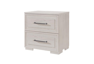 26 Inch Wood Two Drawer Nightstand for Bedroom Storage and Elegant Bedside Style