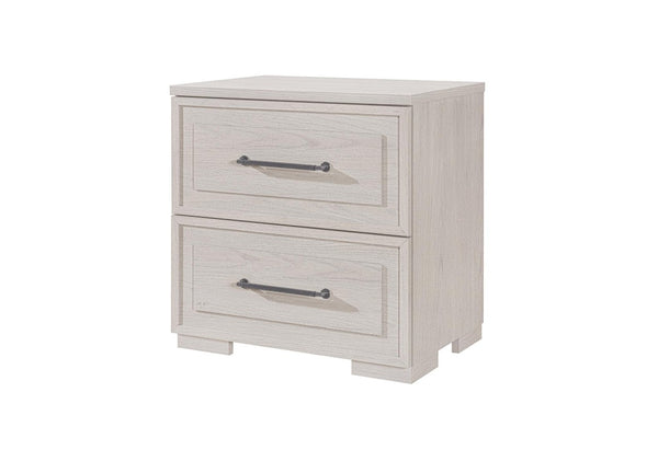 26 Inch Wood Two Drawer Nightstand for Bedroom Storage and Elegant Bedside Style