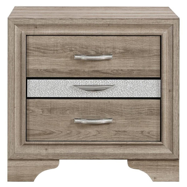 26 Inch Wood Two Drawer Nightstand for Bedroom Storage and Elegant Bedside Style