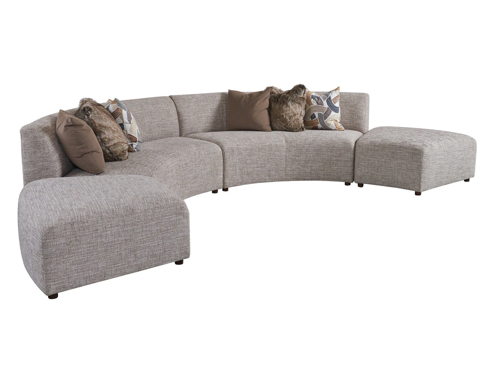 Lexington Alston Sectional Sofa - Relaxed Contemporary Design With Rich Earthy Tones And Elegant Accents   7662-83s-40