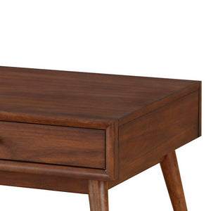 English Elm 2 Drawer Walnut Veneer Coffee Table Splayed Legs Mid-century Modern Living Room B056P416790