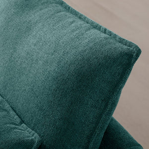 English Elm 130" U-Shaped Sofa With Console & Cupholders - 6-Seat Sleeper Couch In Green For Stylish Living Spaces W1117S00261