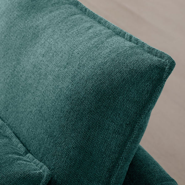 English Elm 130" U-Shaped Sofa With Console & Cupholders - 6-Seat Sleeper Couch In Green For Stylish Living Spaces W1117S00261