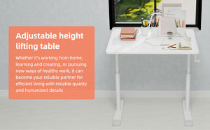 English Elm Adjustable Study Desk – Ergonomic Height-Adjustable Workstation For Kids & Adults, Compact Design W1935P338346