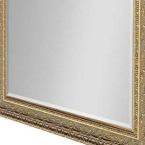 44 Inch Gold Ornate Wall Mirror with Elegant Decorative Frame for Living Room