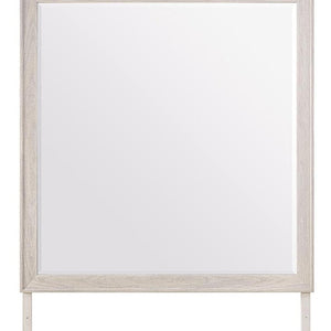 39 Inch Solid Wood Dresser with Mounted Frame Mirror for Elegant Bedroom Storage