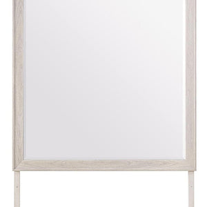39 Inch Solid Wood Dresser with Mounted Frame Mirror for Elegant Bedroom Storage