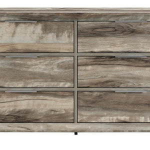 59 Inch Wide Six Drawer Solid Wood Double Dresser for Spacious Bedroom Storage and Organization