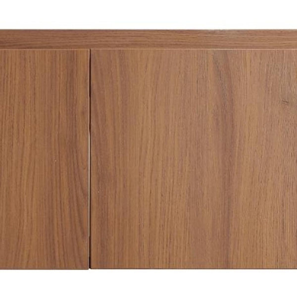 47 Inch Floating Bathroom Vanity with Double Doors in Rich Brown Wood Finish