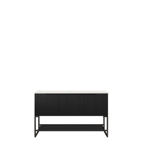 48 Inch Freestanding Wood Bathroom Vanity with Three Door Cabinet for Modern Storage