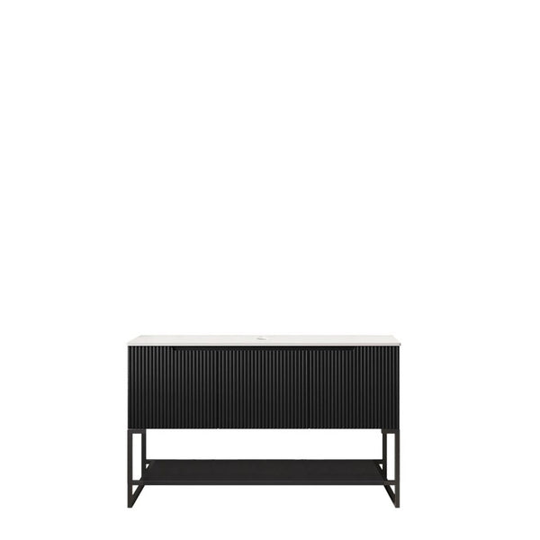 48 Inch Freestanding Wood Bathroom Vanity with Three Door Cabinet for Modern Storage