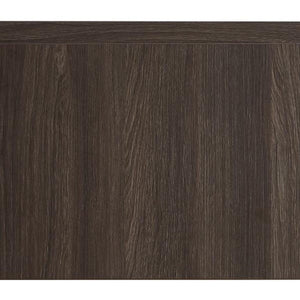 35 Inch Floating Brown Wood Single Door Bathroom Vanity with Modern Storage Cabinet