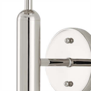 Barbican Modern Nickel Wall Sconce with Translucent Glass Globe, Ideal for Bathroom Lighting