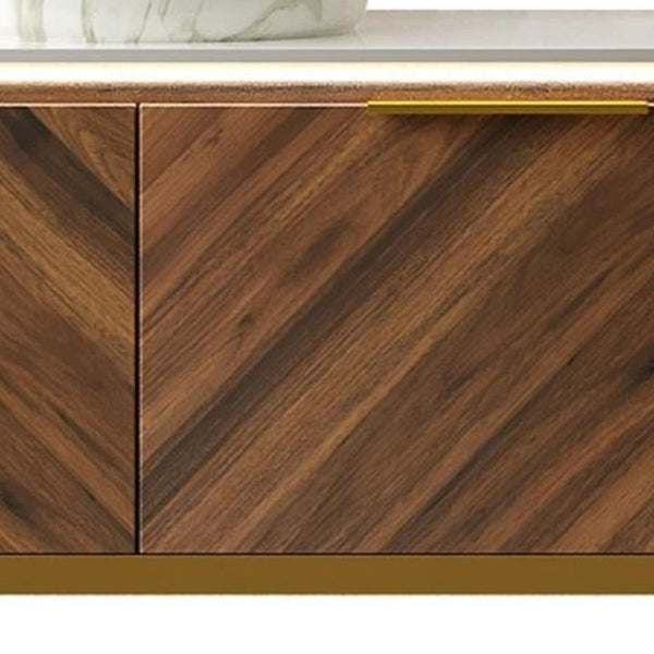 48 Inch Floating Wood Bathroom Vanity with Integrated Basin and Dual Storage Drawers