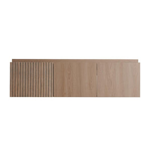 47 Inch Floating Bathroom Vanity with Double Doors in Warm Brown Wood Finish